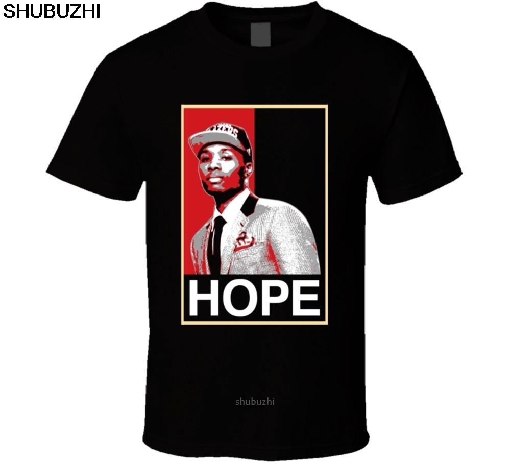 

Damian Lillard Portland Basketball Hope T Shirt Cool Casual pride t shirt men Fashion tshirt funny tops sbz8490 S