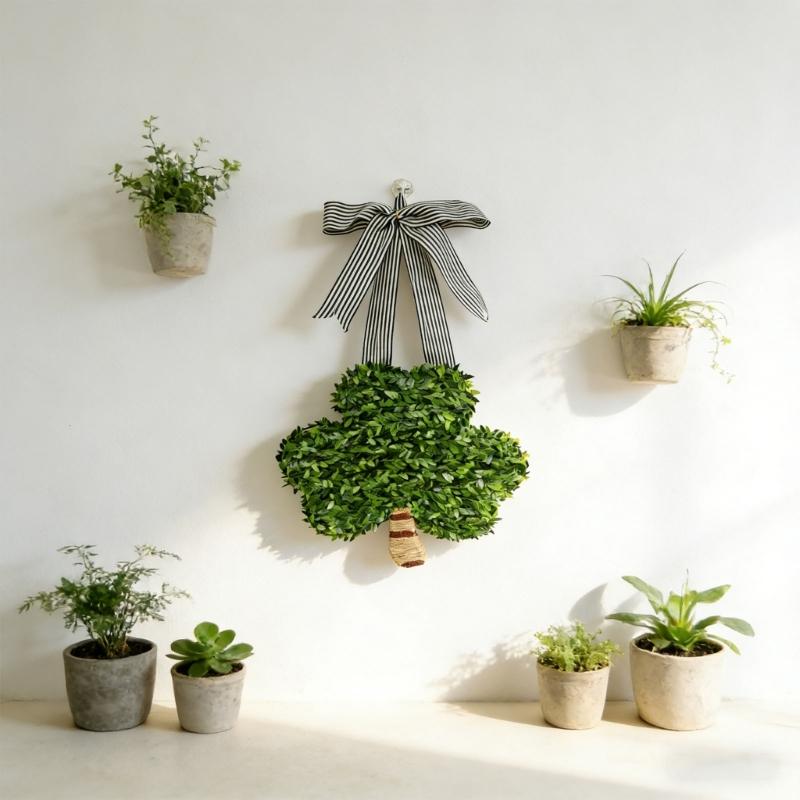 Durable Faux Clovers Metal Frame Ideal for . 's Day In Parties or Classrooms