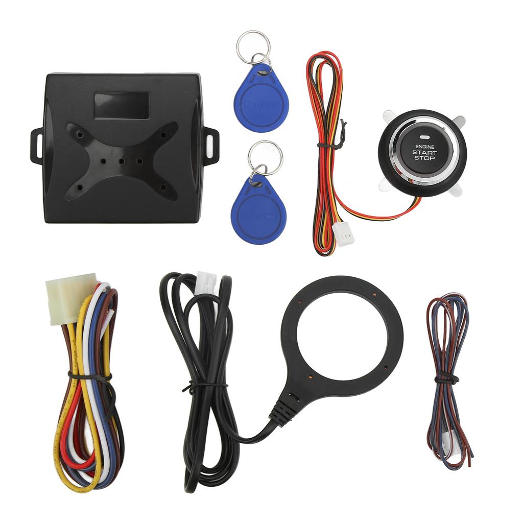 Car Push To Start Ignition Kit Smart Engine Start Stop Button Keyless Go System Universal for 12V Vehicles