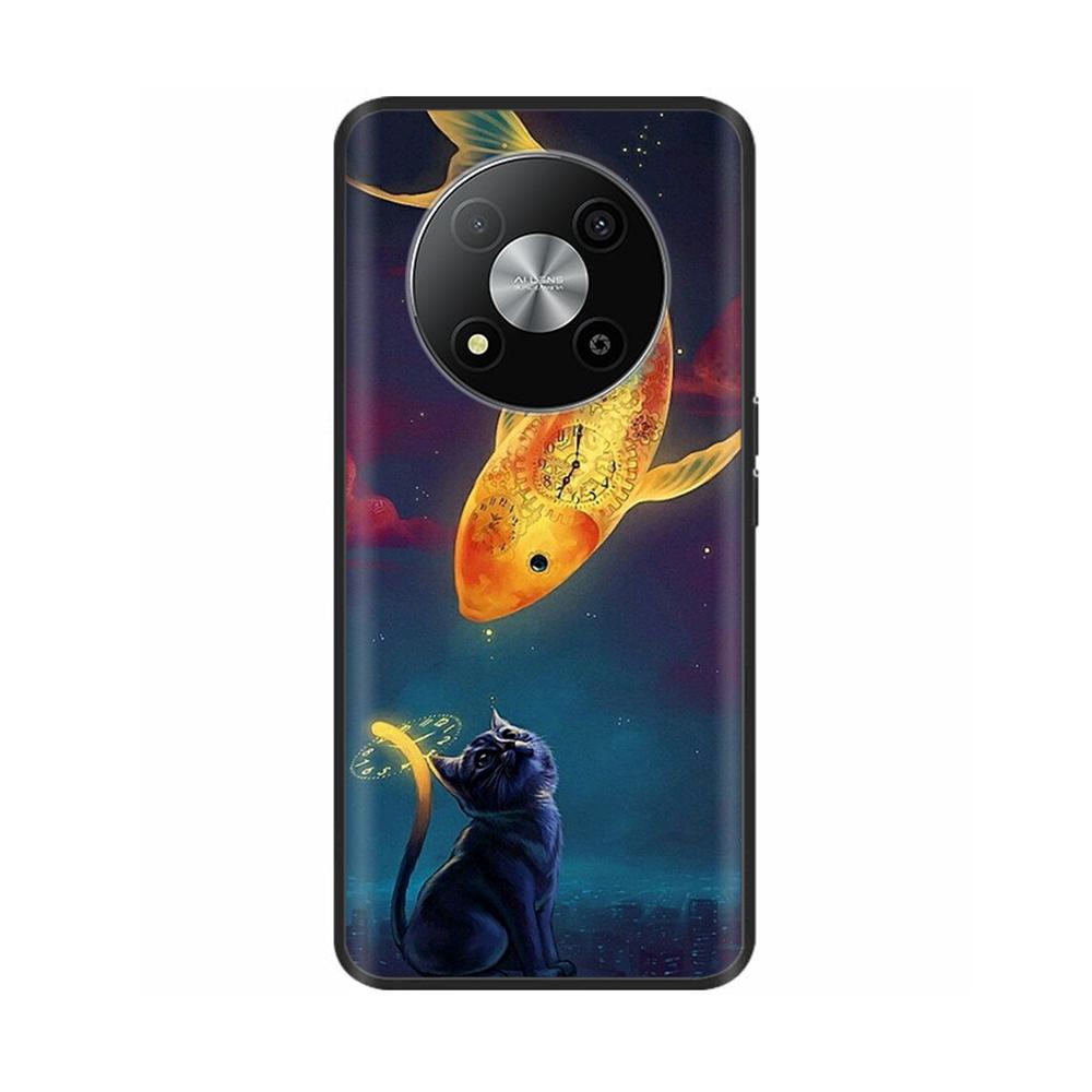 For ZTE Blade A73 5G Case  Cute Design Soft Liquid Silicone Back Cover For ZTE Blade A73 5G A 73 Protection Phone Housing Fundas