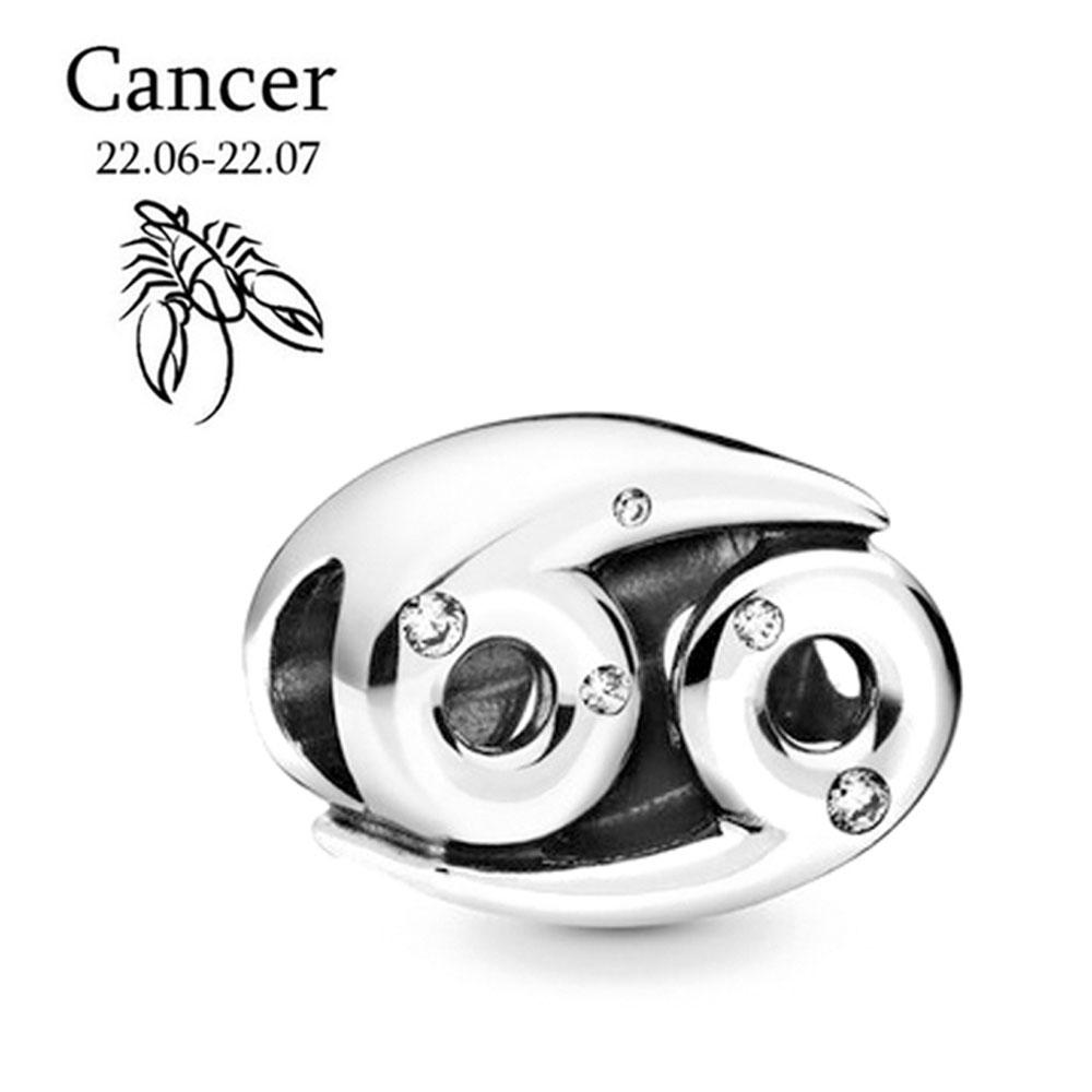 New Copper 26 Letter 12 Constellation Series Bead Charm Exquisite Jewelry Fit 3Mm Bracelet Diy Gift Birthday