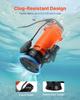 1500W Tauchschmutzwasserpumpe, 21000 L/H, Gusseisen Tauchschacht-Abwasserpumpe mit Automatik-Schwimmerschalter, 18m Max. Förderhöhe, Abpumpen von schmutzigem und klarem Wasser,