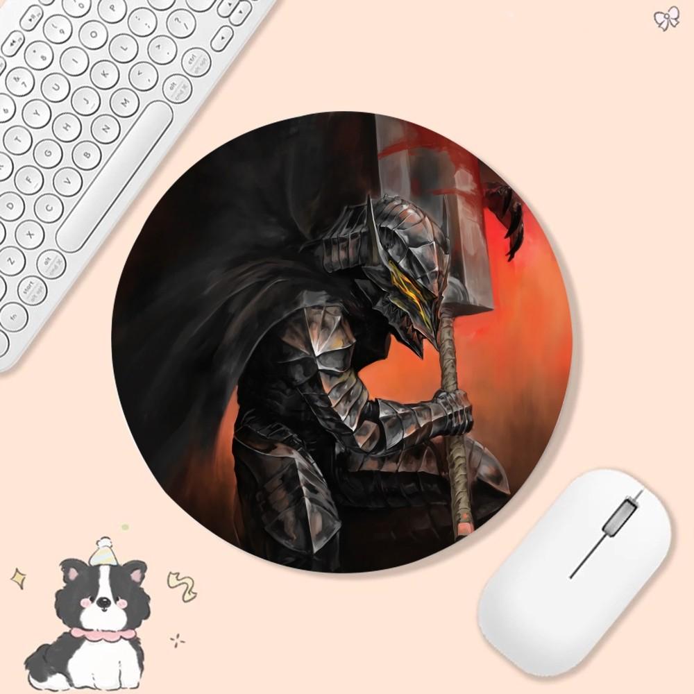 

Berserk Mousepad INS Tide Round Office Student Gaming Thickened Writing Pad Non-slip Cushion Mouse Pad for PC Computer Table Round 10x10cm