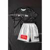 Mens Wrestling Sportswear Set Short Sleeve T-Shirt Shorts Athletic Training Outfit Lightweight Casual Gym Wear