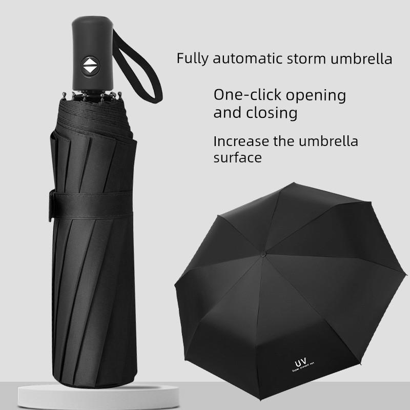 Low-Cost, High-Volume Automatic Folding Umbrella for Men and Women, Large and Reinforced, Dual-Use for Sun and Rain, Sun Protection and Uv Protection