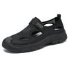 Summer breathable mesh sandals men's bag head soft sole large size dad shoes casual and lightweight outdoor beach shoes single shoes