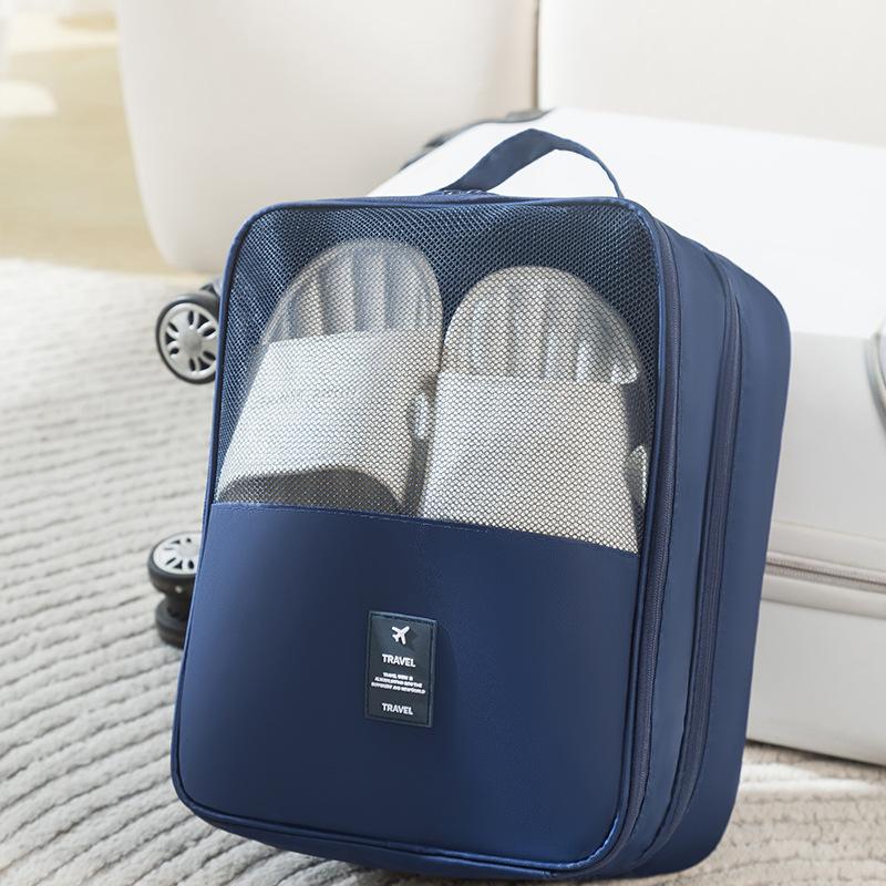 Высококачественная портативная дорожная сумка для обуви нижнее белье сумки для одежды органайзер для обуви сумка для хранения многофункциональные дорожные аксессуары тёмно-синий 1129₽