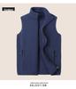 Men's Plus Size Fleece Vest - Sleeveless Outdoor Jacket for Spring & Autumn