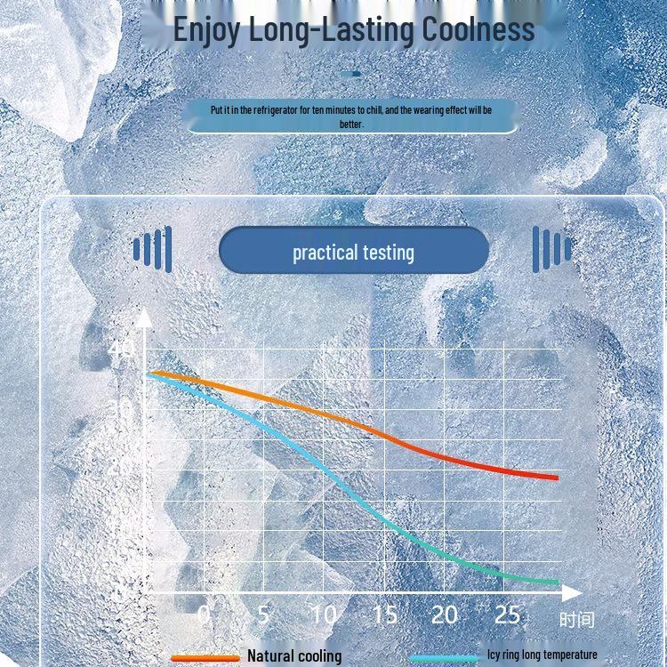 Summer Cooling Ice Neck Ring Choker - Heat Relief and Cool Comfort