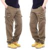 Men's Loose Fit Multi-Pocket Camouflage Cargo Pants - Wear-Resistant, All-Cotton, Casual Spring/Autumn Trend.