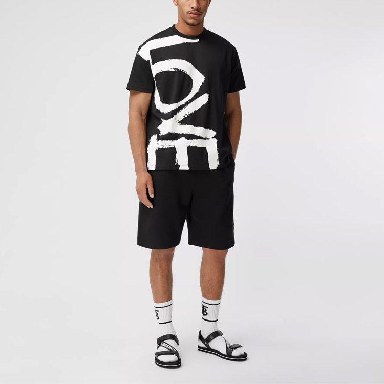 Burberry T Shirts Men's Black Crew Neck Moderate 80375801