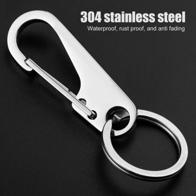 Klíčenka Odolná Klíčenka s Rychloupínáním z Nerezové Oceli s Pevnou Strukturou Spony Otevírač Lahví Odolná proti Korozi EDC Nástroj