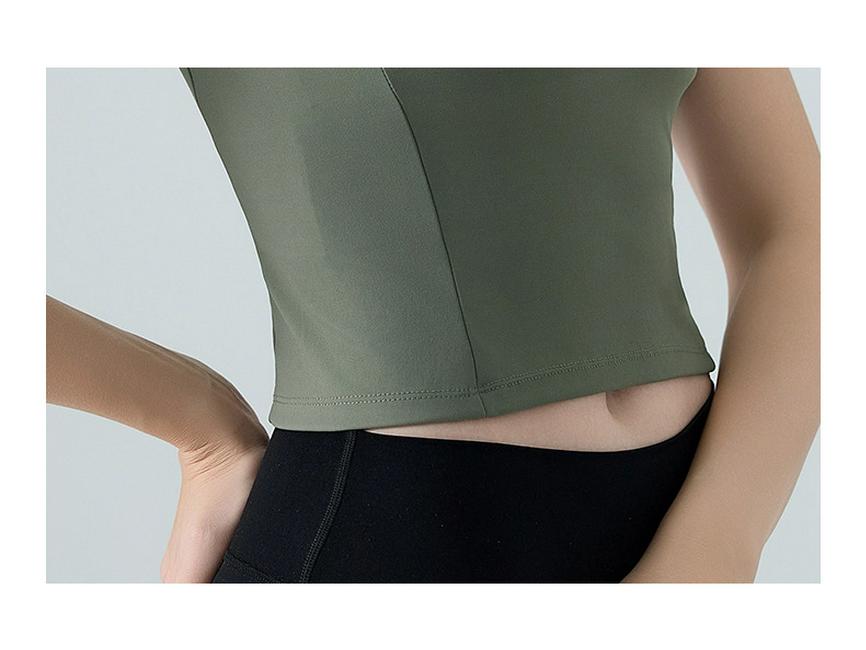 Spring Summer Women's Quick-Dry Short Sleeve Round Neck Yoga & Fitness Top