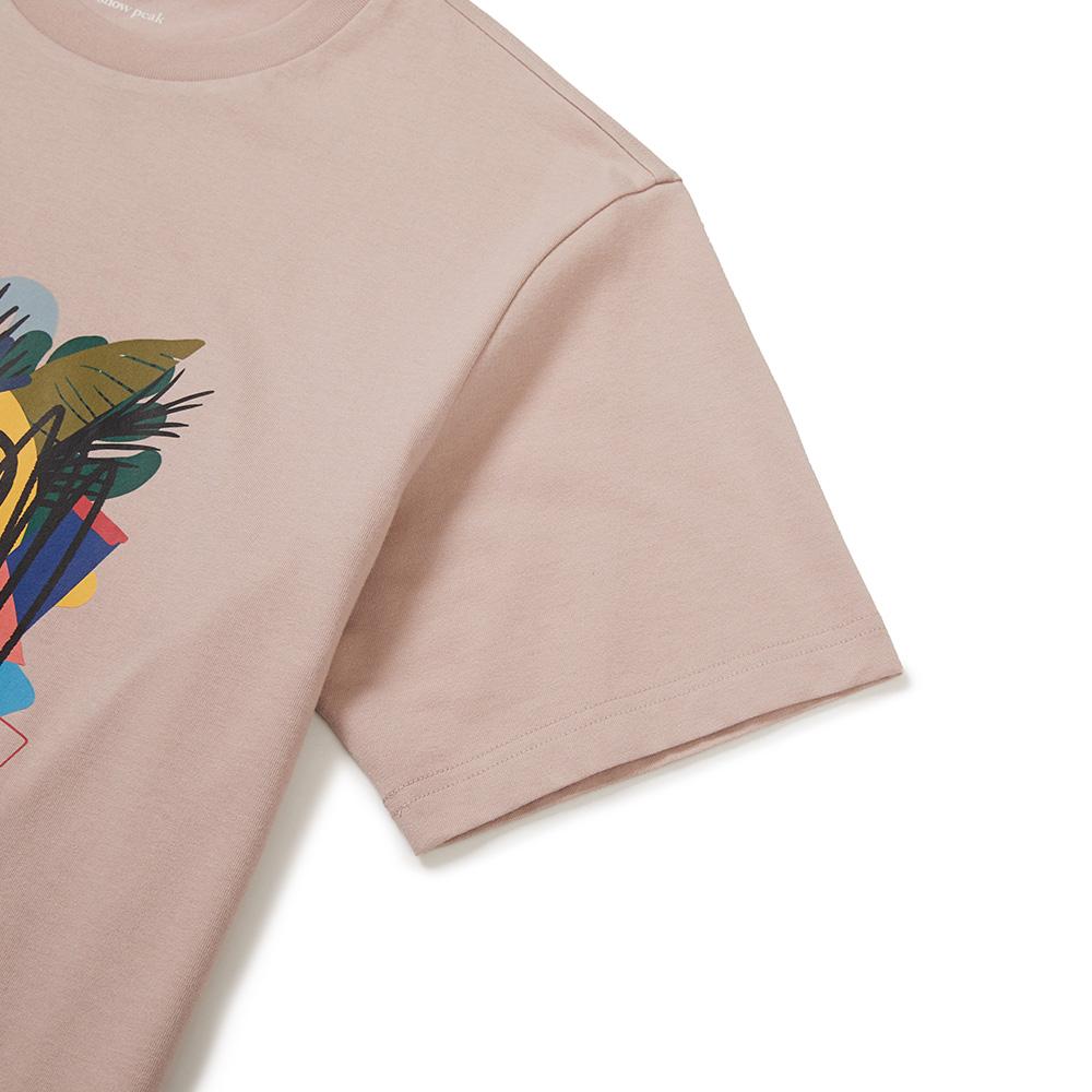 [Snowpeak] [Snowpeak X Seong Nak-jin] Graphic Short Sleeve T-shirt Salmon (S24MMFTS86)