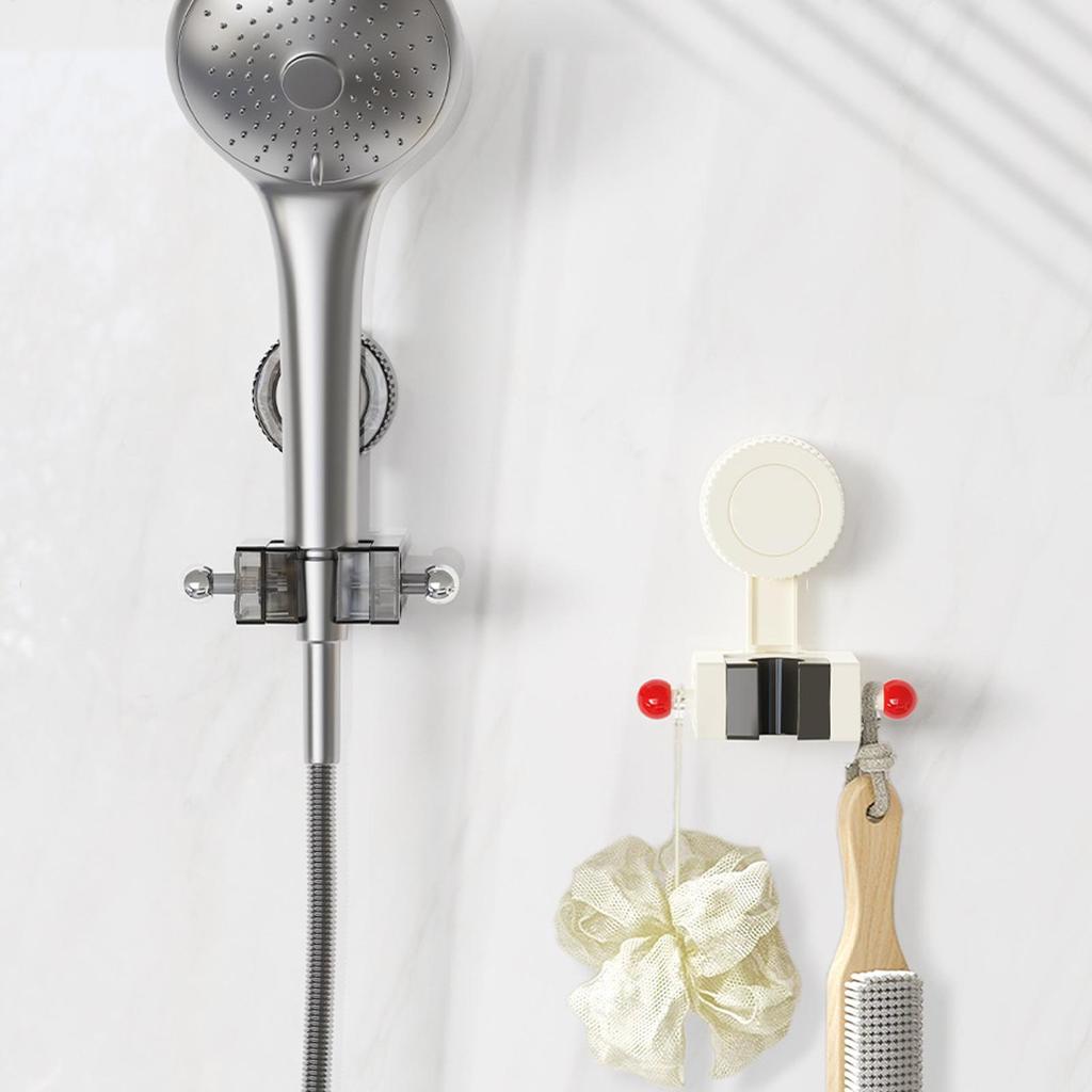 Suction Cup Shower Head Holder Adjustable Sturdy Stable Bracket No Drilling Home Shower Head Holder For Home Bathroom Kitchen