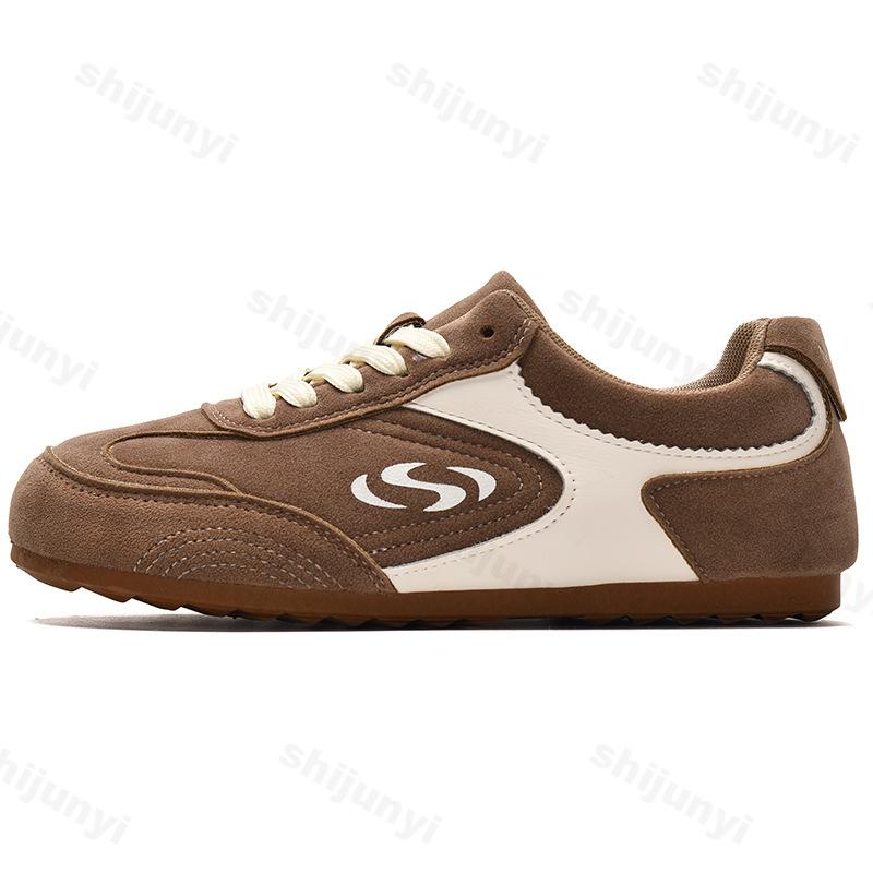 Fashion Breathable Comfortable Low Top Casual Shoes Foe Women 2025 Autumn New Niche Retro Style Versatile Non Slip Lace Up Flat Sneakers