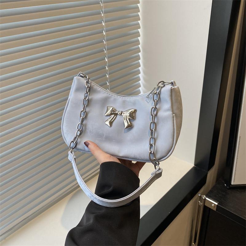 Trendy Korean Style Sweet Bowknot Handheld Bag Ideal For Casual Everyday Use