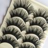 5Pairs Fashion Thick Natural Makeup Tool Eye Lashes Extension False Fake Eyelashes Cross