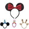 Cartoon Minnie Mickey Ear Headband For Adults And Children Cute And Sparkly Butterfly Bow Hair Accessories