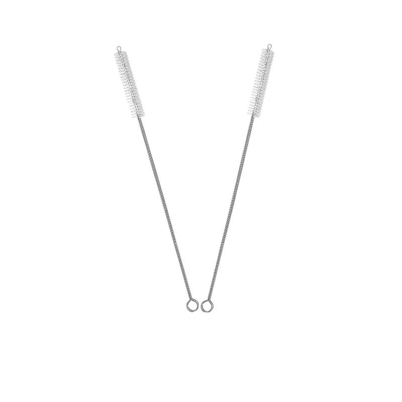 

Набор щеток для чистки питьевых трубочек, многоразовый ершик для трубок, нейлоновые длинные щетки из нержавеющей стали для чистки детских бутылочек