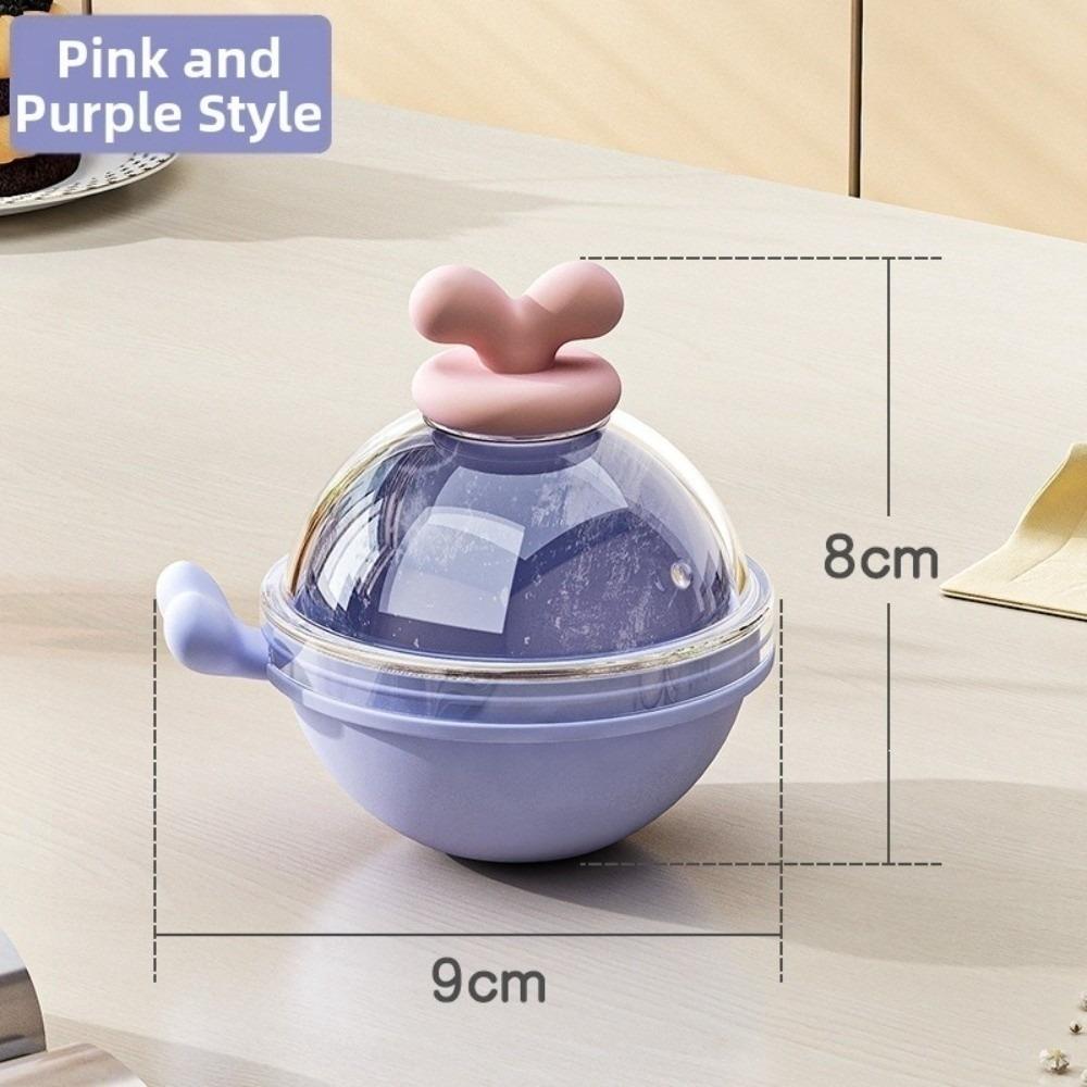 Cute Silicone Ice Ball Mold DIY Craft BPA-Free Ice Ball Maker Cartoon Popsicle Making Mold фиолетовый
