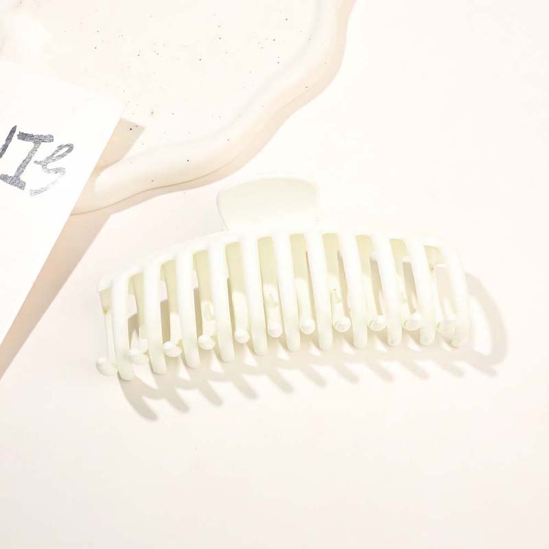 13CM Korean Solid Color Large Hair Claw Elegant Acrylic Ponytail Clip Hairpins Barrette Crab for Women Girls Hair Accessories