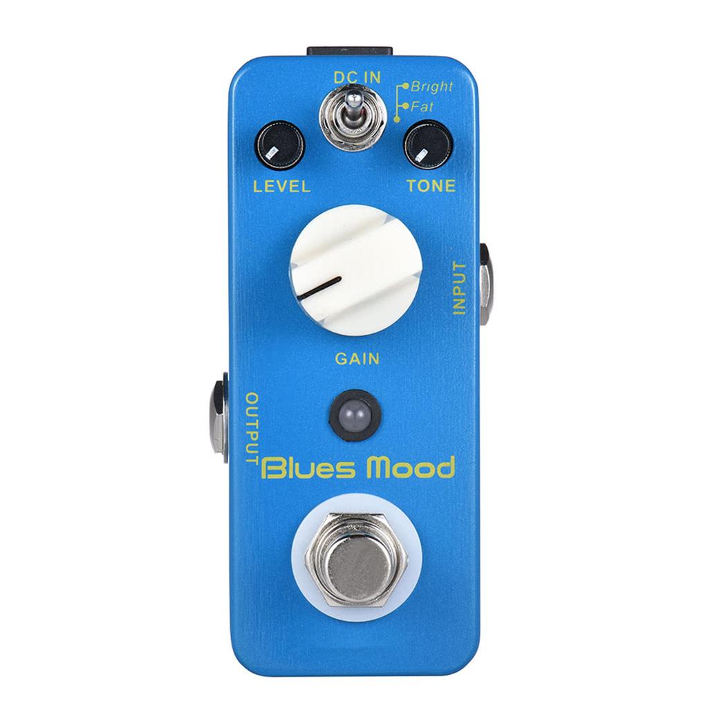 MOOER Blue Mood Blues Style Overdrive Guitar Effect Pedal 2 Modes(Bright Fat) True Bypass Full Metal Shell