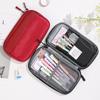 Japanese-Style Creative Pencil Case: Double Zipper, Large Capacity, Dirt-Resistant & Waterproof; Ideal for Stationery or Cosmetics.