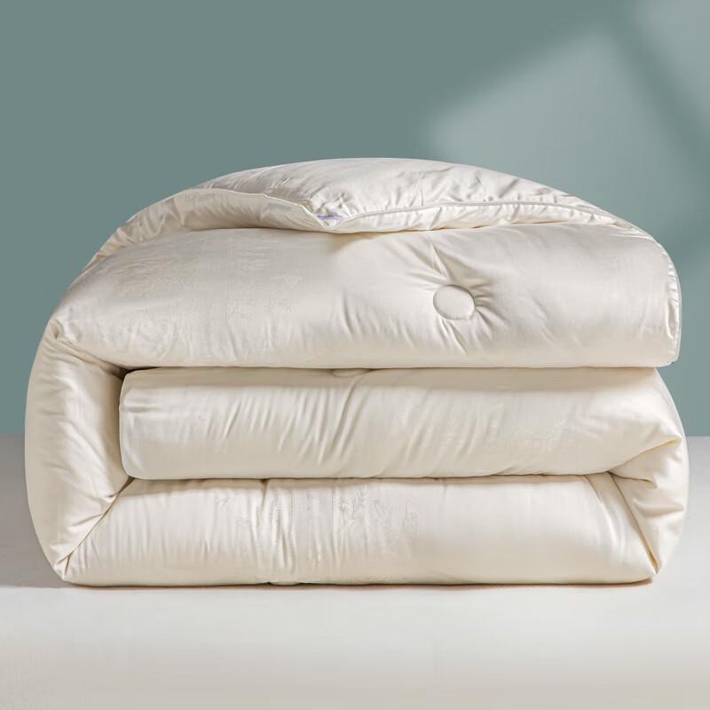 FIRS Premium Cotton Jacquard Mulberry Silk Blend Quilt