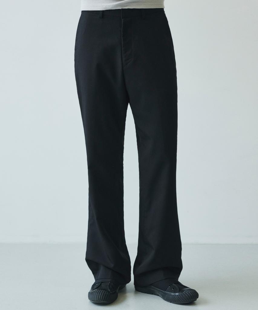 SIGNATURE Summer Bootcut Flare Fit Slacks [Black]