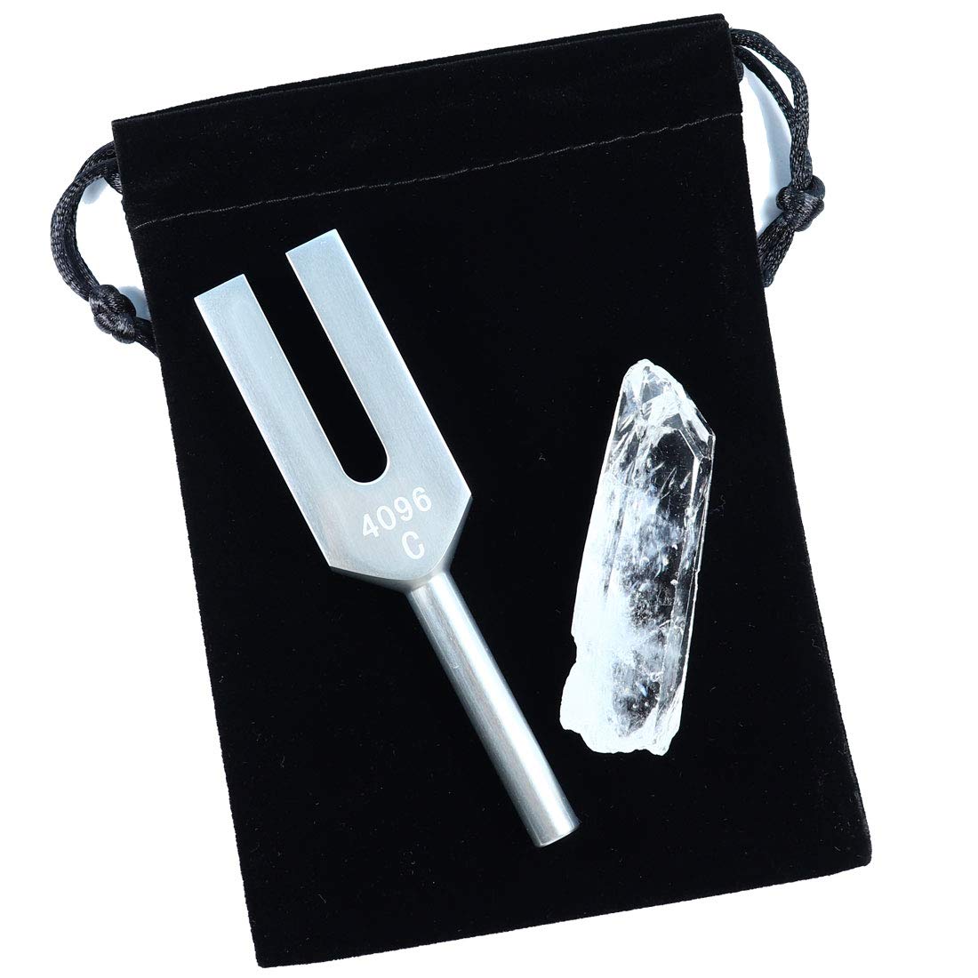 

Кристальный камертон 4096 Гц, камертон, кварцевый кристалл с мешочком, набор из 3 штук, звук, кристалл, необработанный кристалл, исцеление, успокоение, очищение, очищение, исцеление,