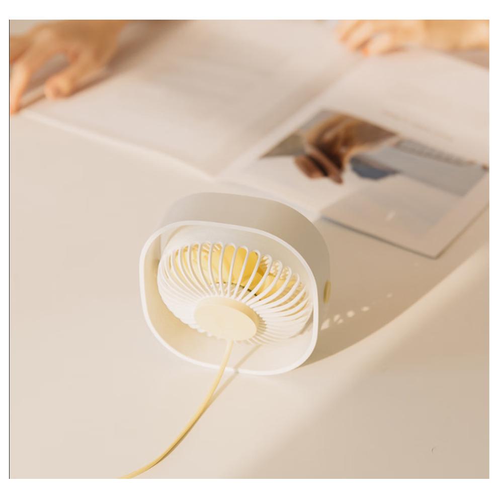 Mini Portable USB Fan Silent Desk Fan 3 Speed USB Fan for Home Office (Pink)