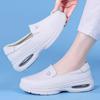 Women's Genuine Leather Breathable Nurse Shoes with Soft Air Cushion Sole