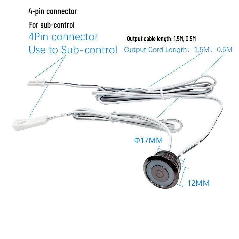 Smart Touch Sensor LED Cabinet Light Strip with Control Switch