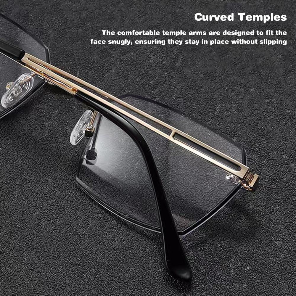 Metal Frame Reading Glasses Ultra-Light Elderly Glasses Classic Presbyopia Glasses  for Women & Men