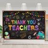 Thank You Teachers Tapestry, Classroom Chalkboard Background Cloth, School Decor