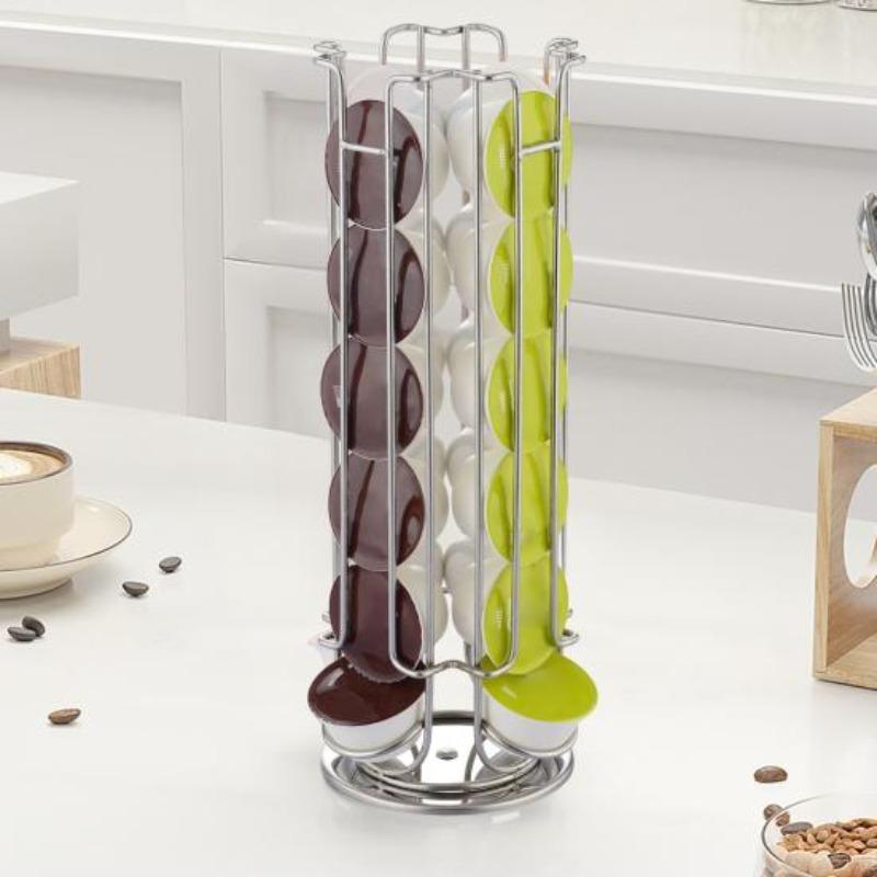 Soporte para cápsulas de café Nespresso Vertuoline, giratorio 360 grados, gran capacidad