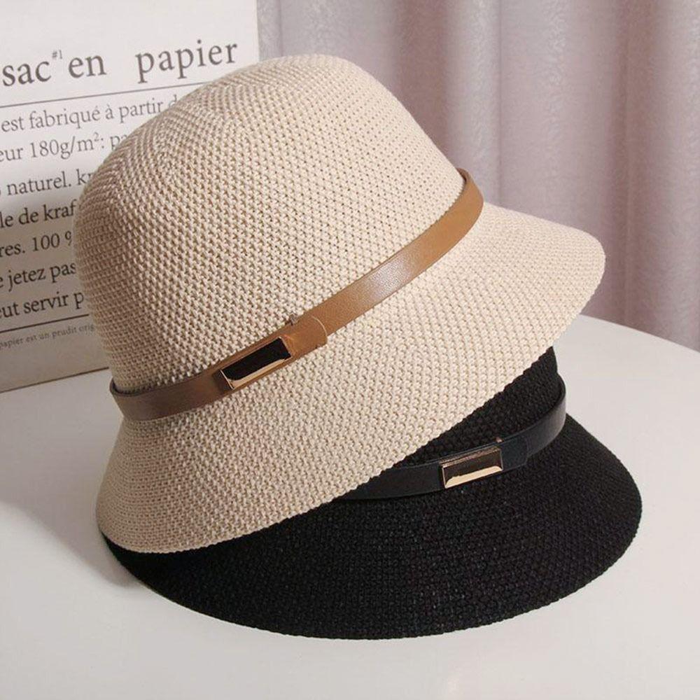 UV Protection Sun Cap Wide Brim Beach Cap Summer Bucket Hat Women