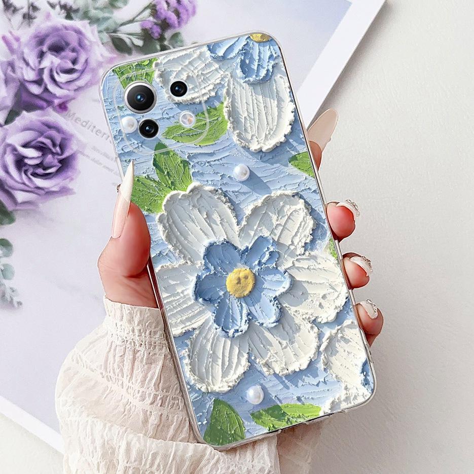 For Xiaomi Mi 11 Lite Case New Fashion Painted Cover Soft Silicone Phone Case For Xiaomi Mi 11 Lite 5G NE 11Lite MI11LIte Fundas