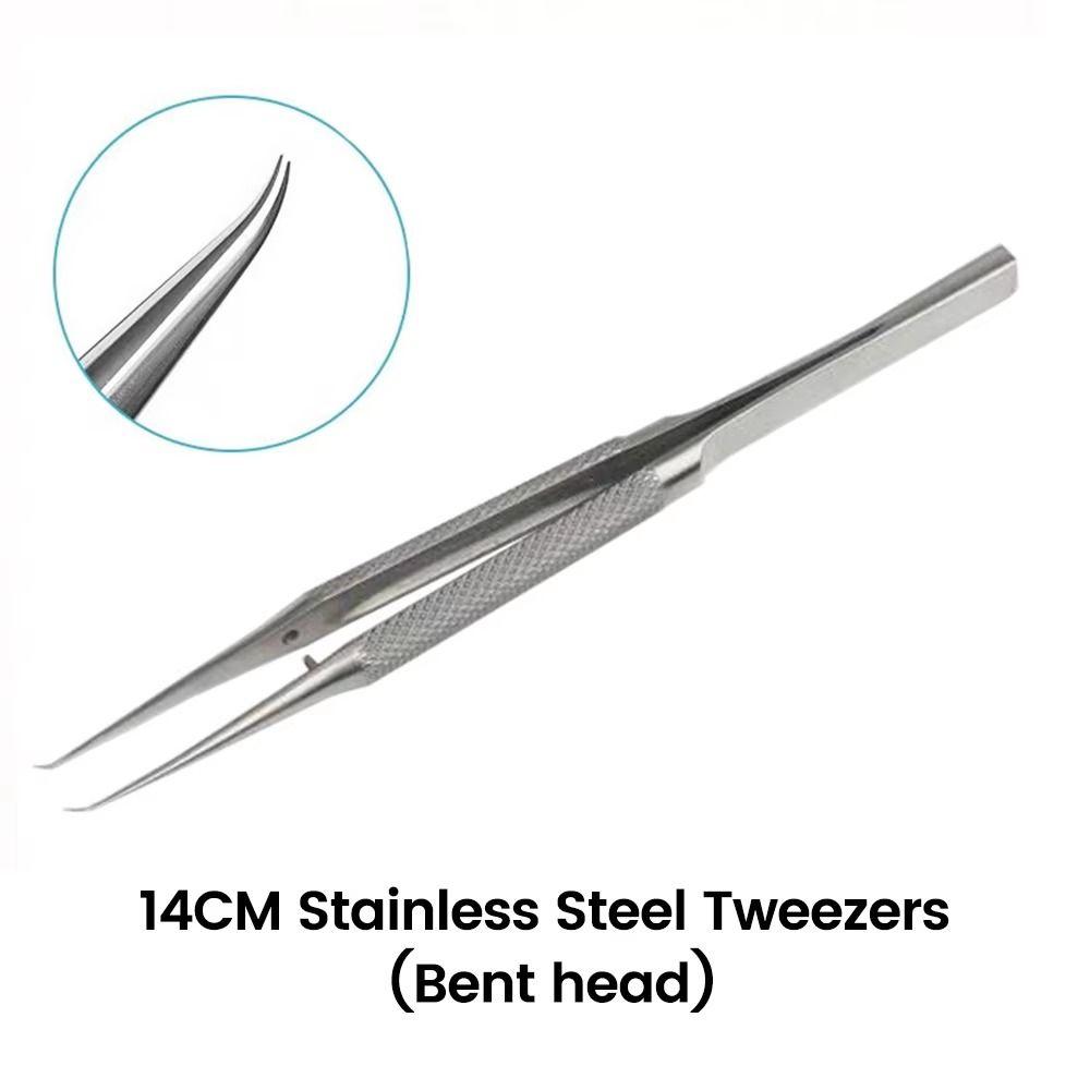 Curved/Straight Tip Titanium Zinc Zinc Alloy Tweezers Precision Repair Hand Tools  Motherboard
