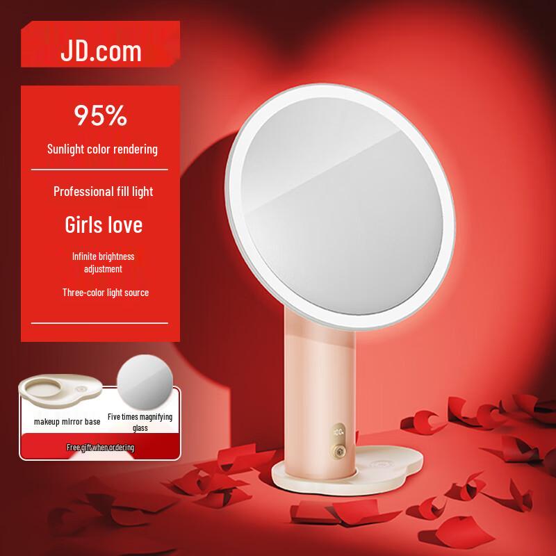 

Настільне дзеркало для макіяжу зі світлодіодною підсвіткою