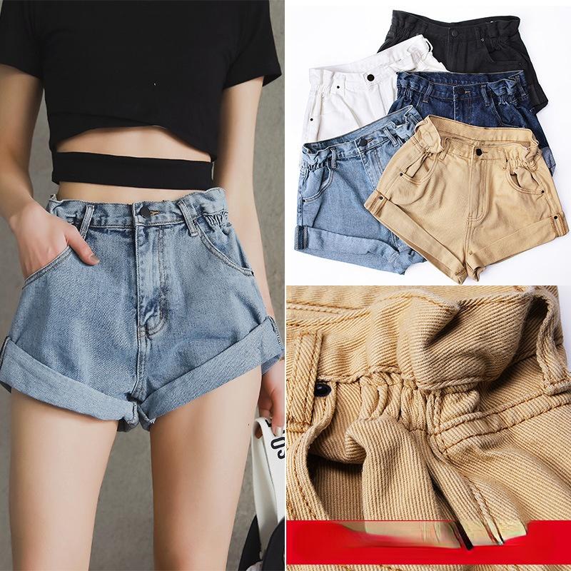 Buy High-waisted Denim Shorts Women's 