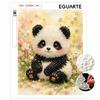 5D DIY Pearl Art Kit Cute Panda Floral Theme Decor Home Wall Decoration