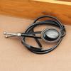 Unisex Vintage Oval Shape Stone Pendant Bolo Tie Western Faux Leather Rope Necktie Jewelry Shirt Collar Chain Necklace
