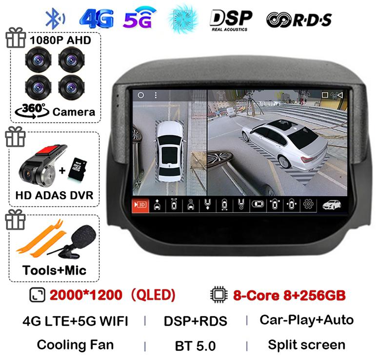 Android 14 Carplay Auto Pentru Ford EcoSport Eco Sport 2014 2015 2016 2017 2018 Radio Auto GPS 4G+WIFI Player Stereo Multimedia QLED