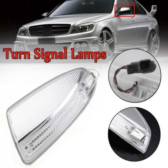 2Pcs For Mercedes W164 ML350 ML450 ML500 Car Door Mirror Turn Signal Light Lamps
