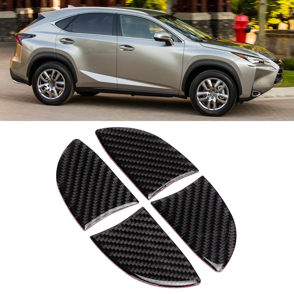 4pcs Door Inner Bowl Carbon Fiber Interior Trim Fit for Lexus NX 200 200t 300h 14 19