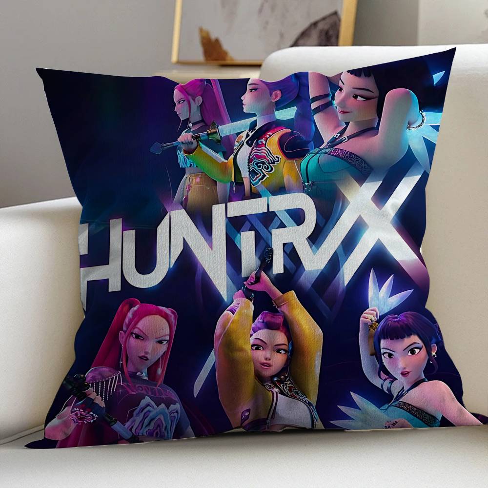 Classic Kpop D-Demon Movie Hunters Pillow Cover Sofa Cushion Cover Home Room Decoration Children Gift