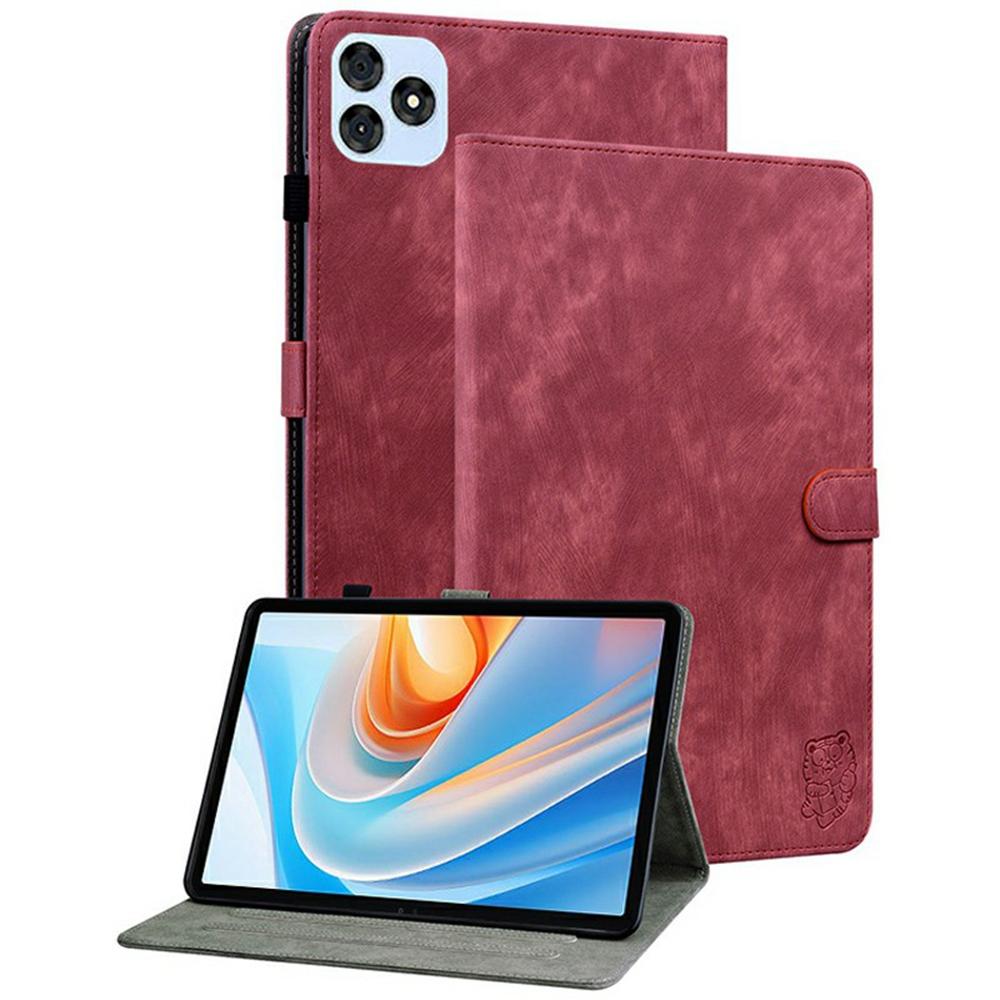 Für itel Vistatab 30 Hüllen Tigeraufdruck Kratzfestes PU-Leder Tablet-Hülle