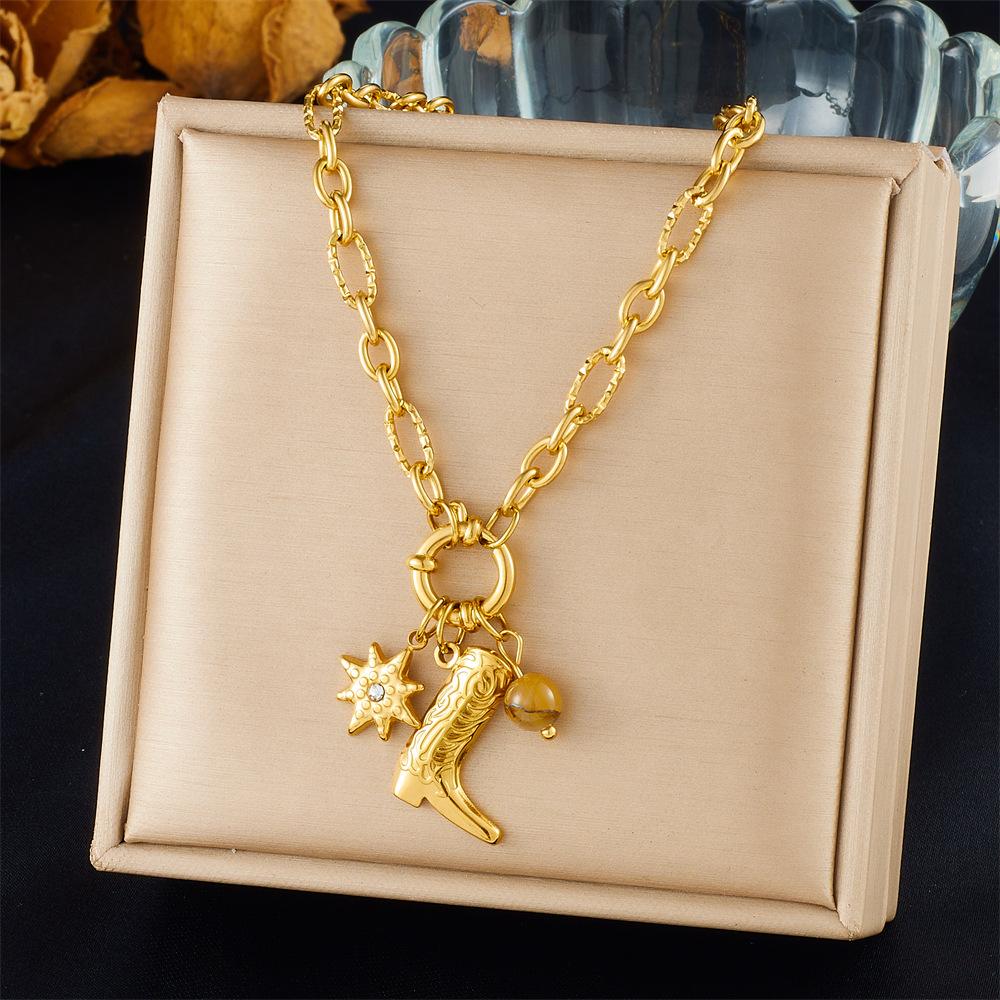 Fashion Vacation Premium Multi Element Ocean Creature Pendant Shell Starfish Sun Necklace